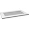 Ekena Millwork Vertical Surface Mount PVC Gable Vent: Non-Functional, w/ 3-1/2"W x 1"P Standard Frame, 30"W x 18"H GVPVE30X1801SN - alternate 6